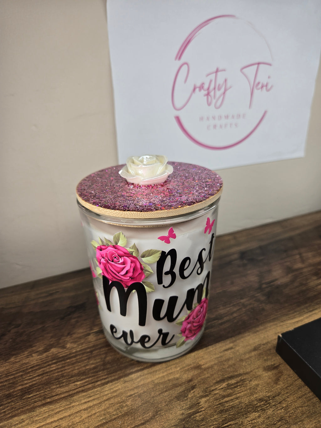 large decorated candles