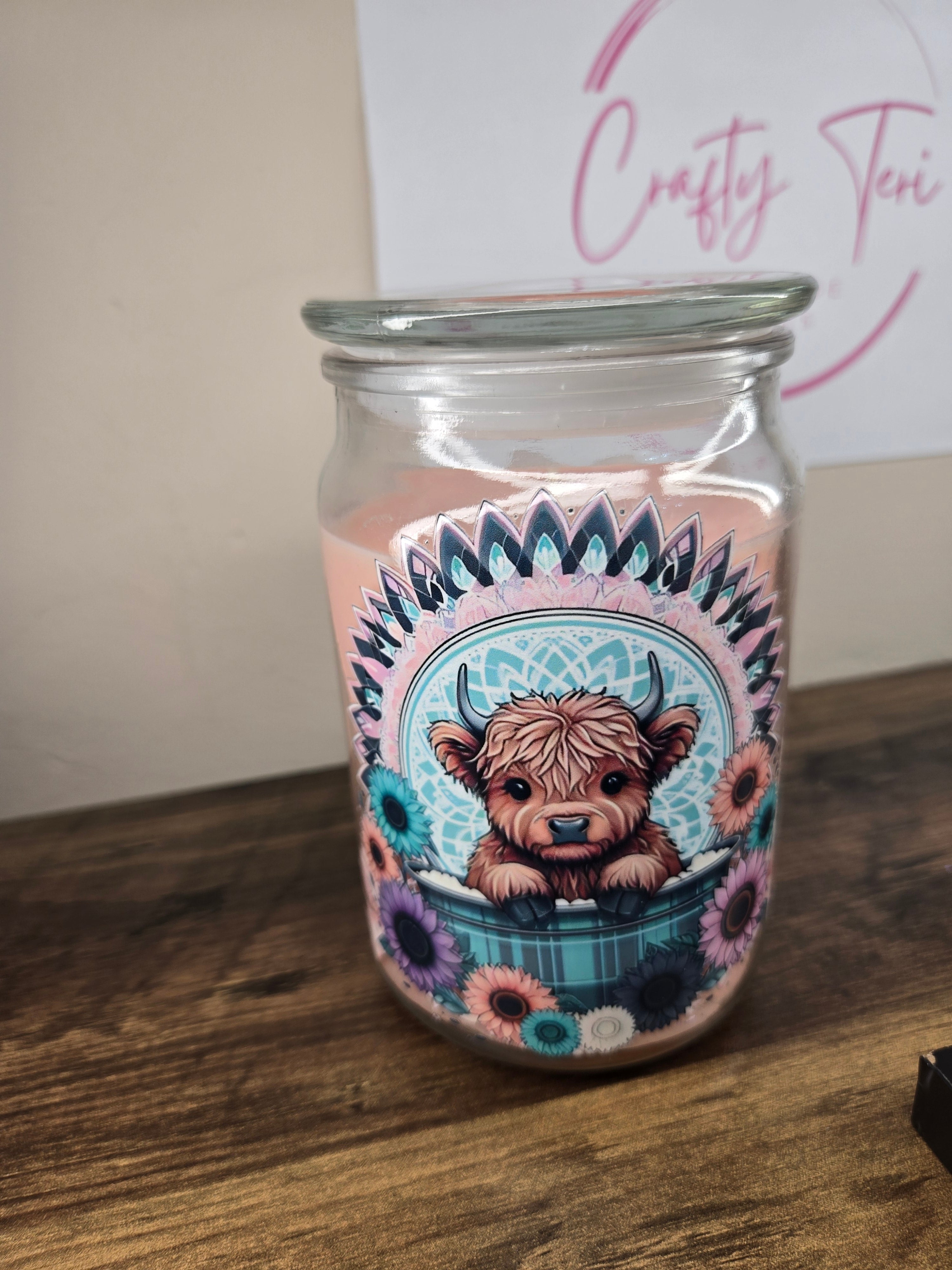 large decorated candles