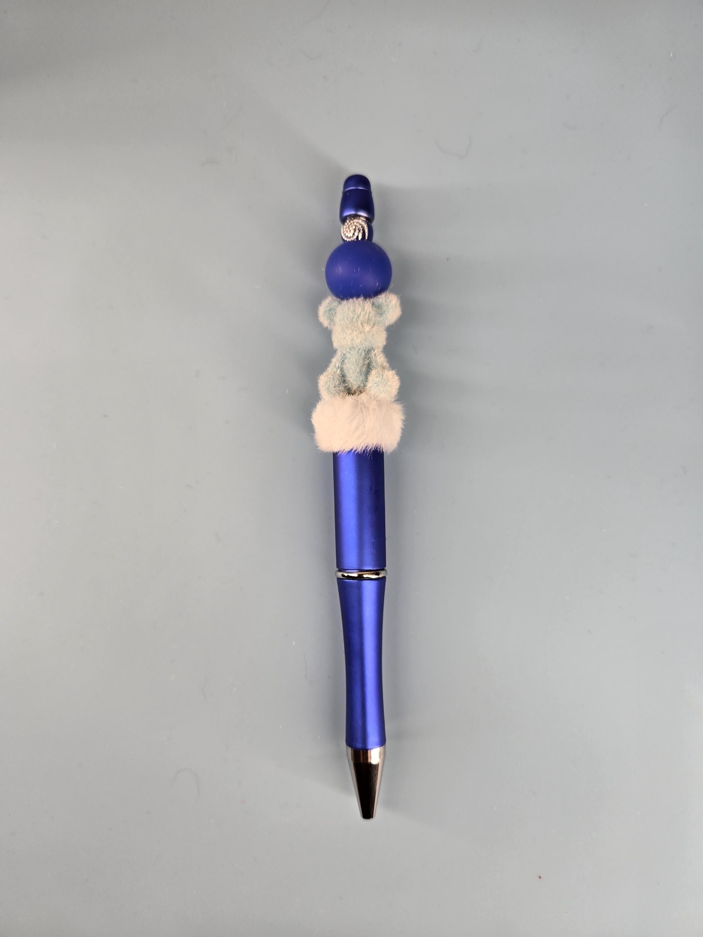 Handmade Beaded Pen: Highland Cow, Leopard Print