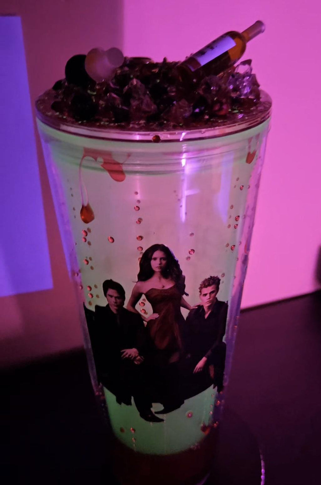 Glow in the dark TVD drip cup