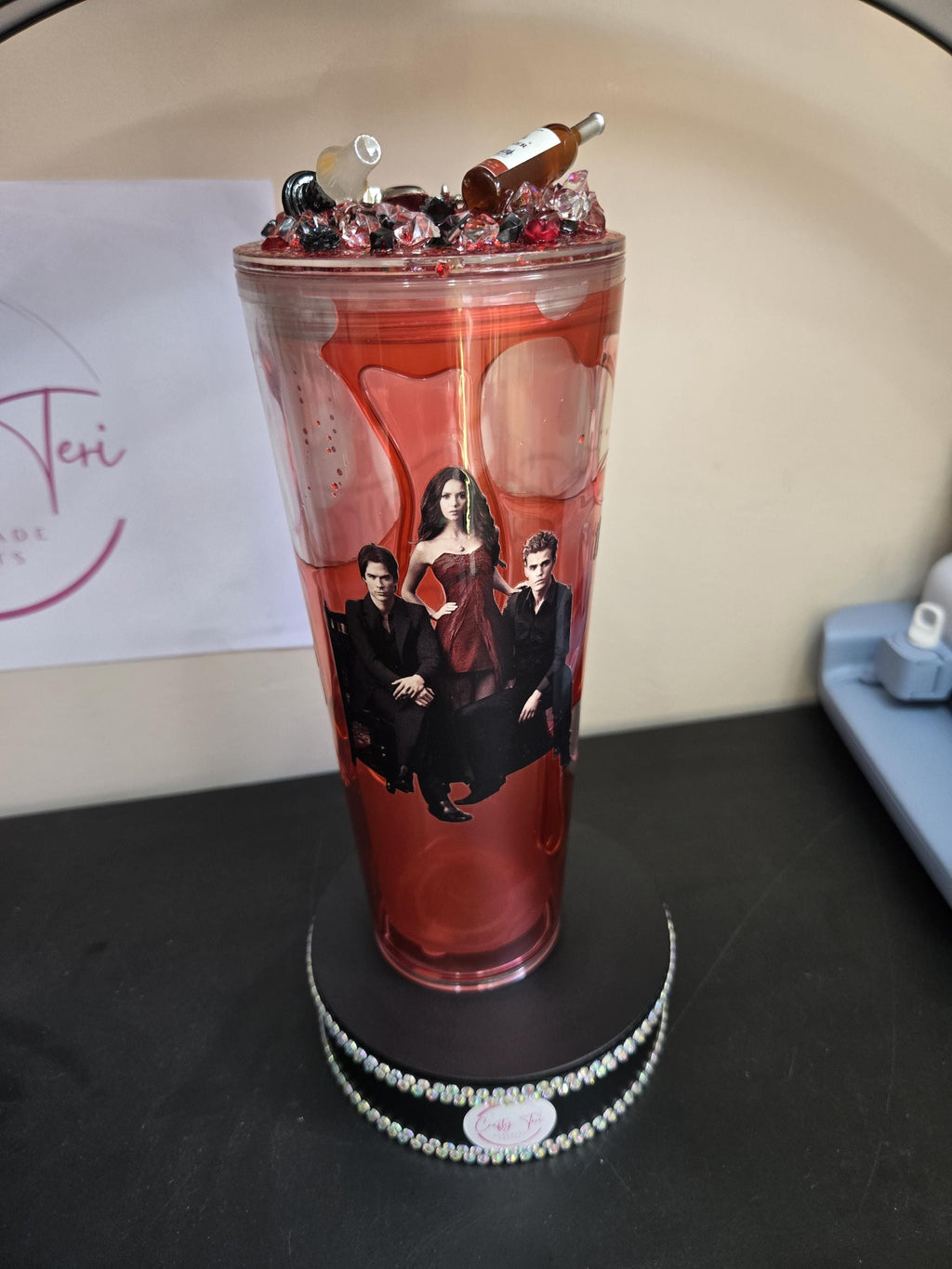 Glow in the dark TVD drip cup