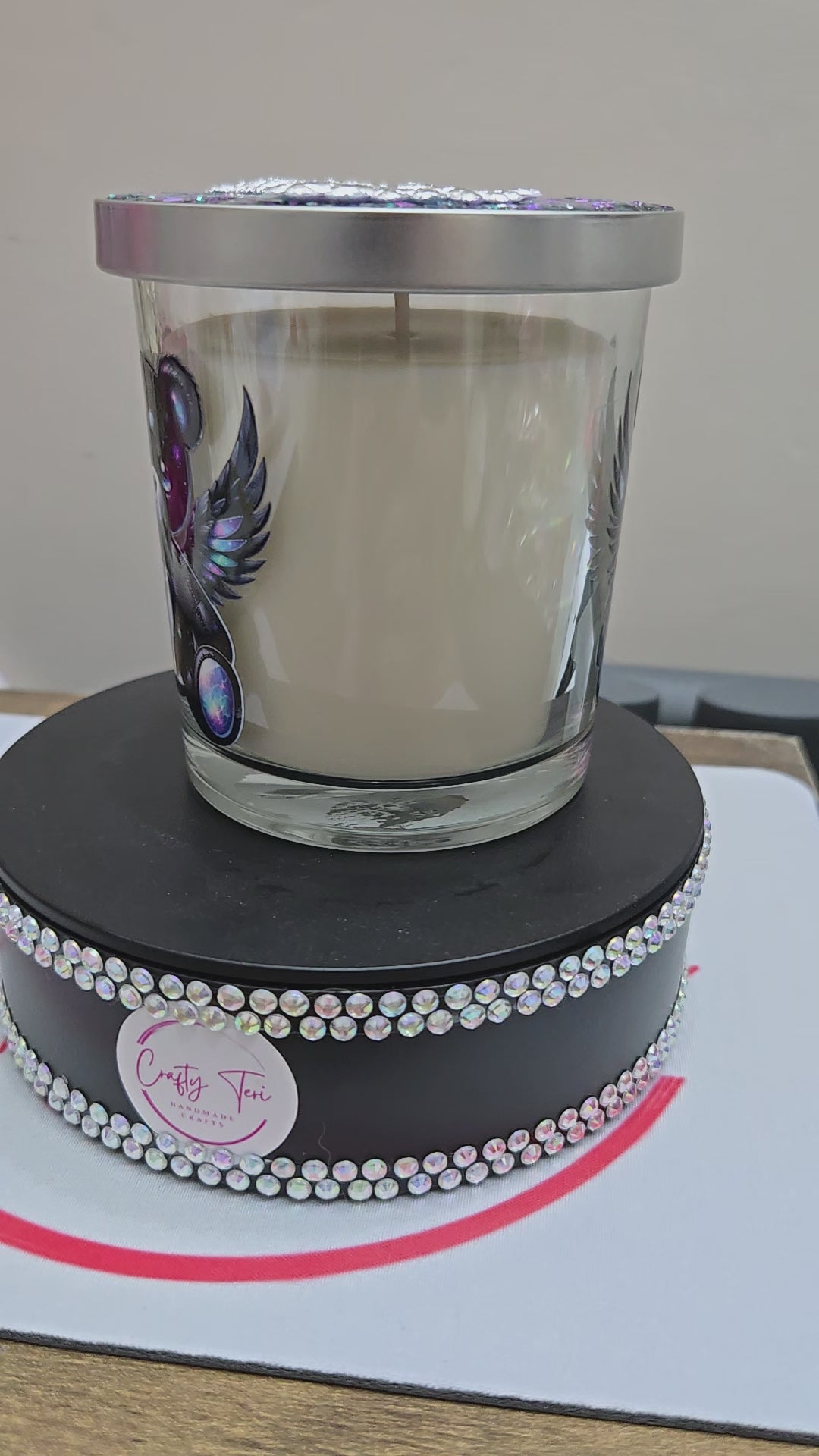 small decorated candles