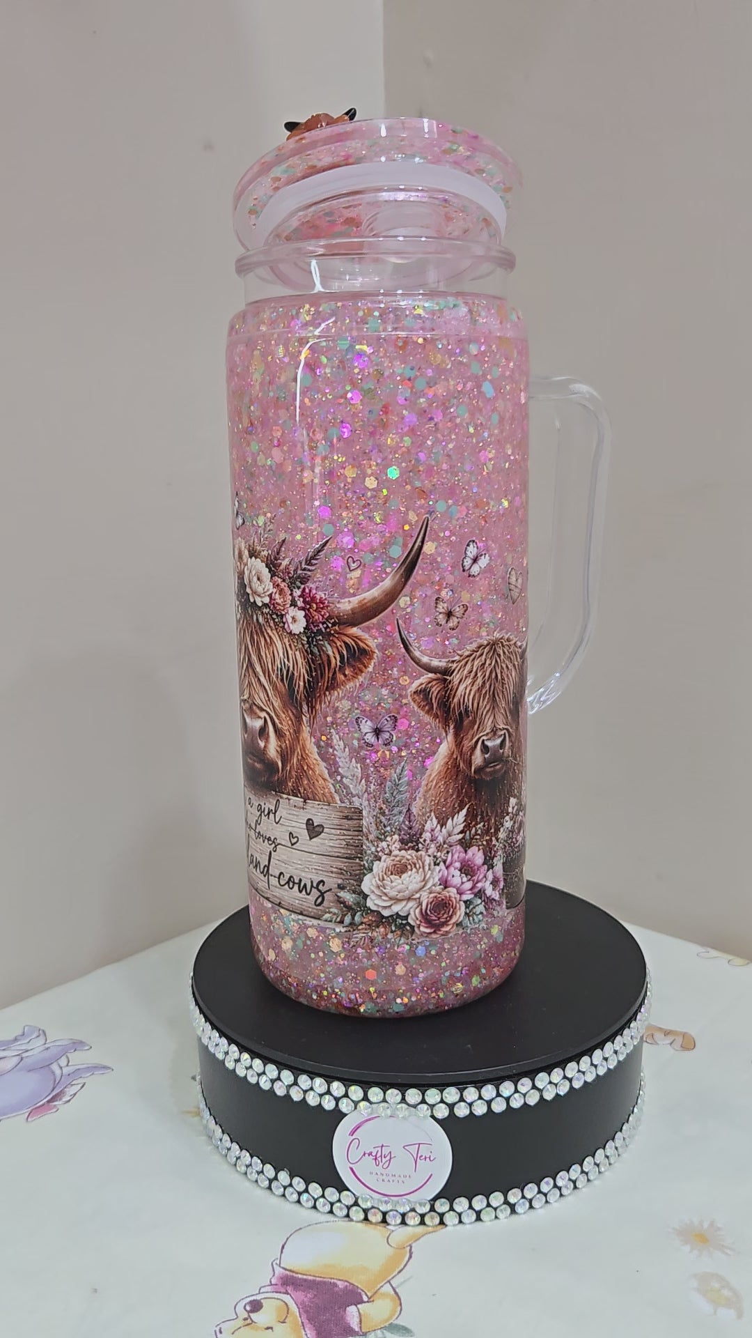 20oz highland cow snowglobe