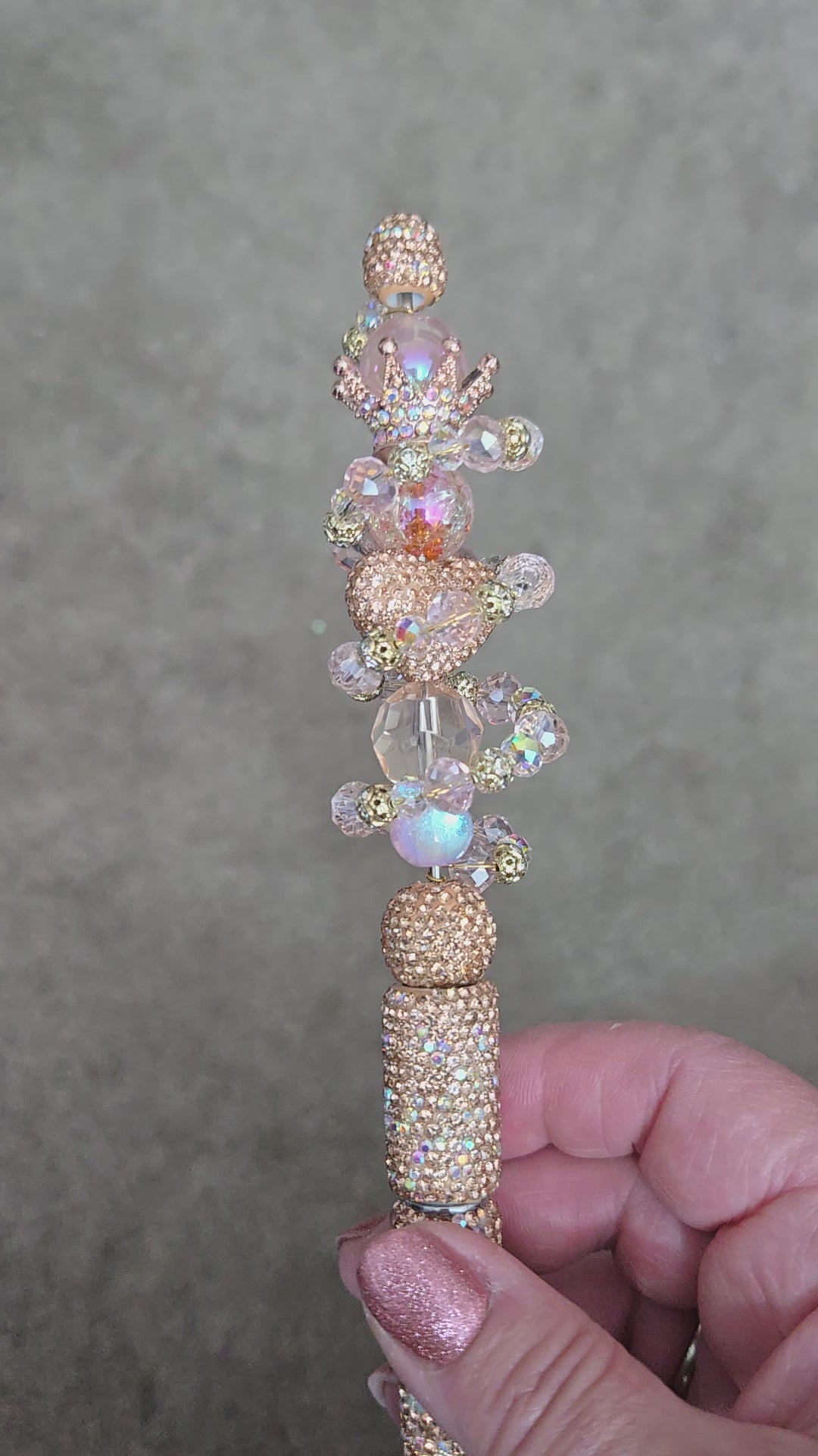 Rose gold spiral