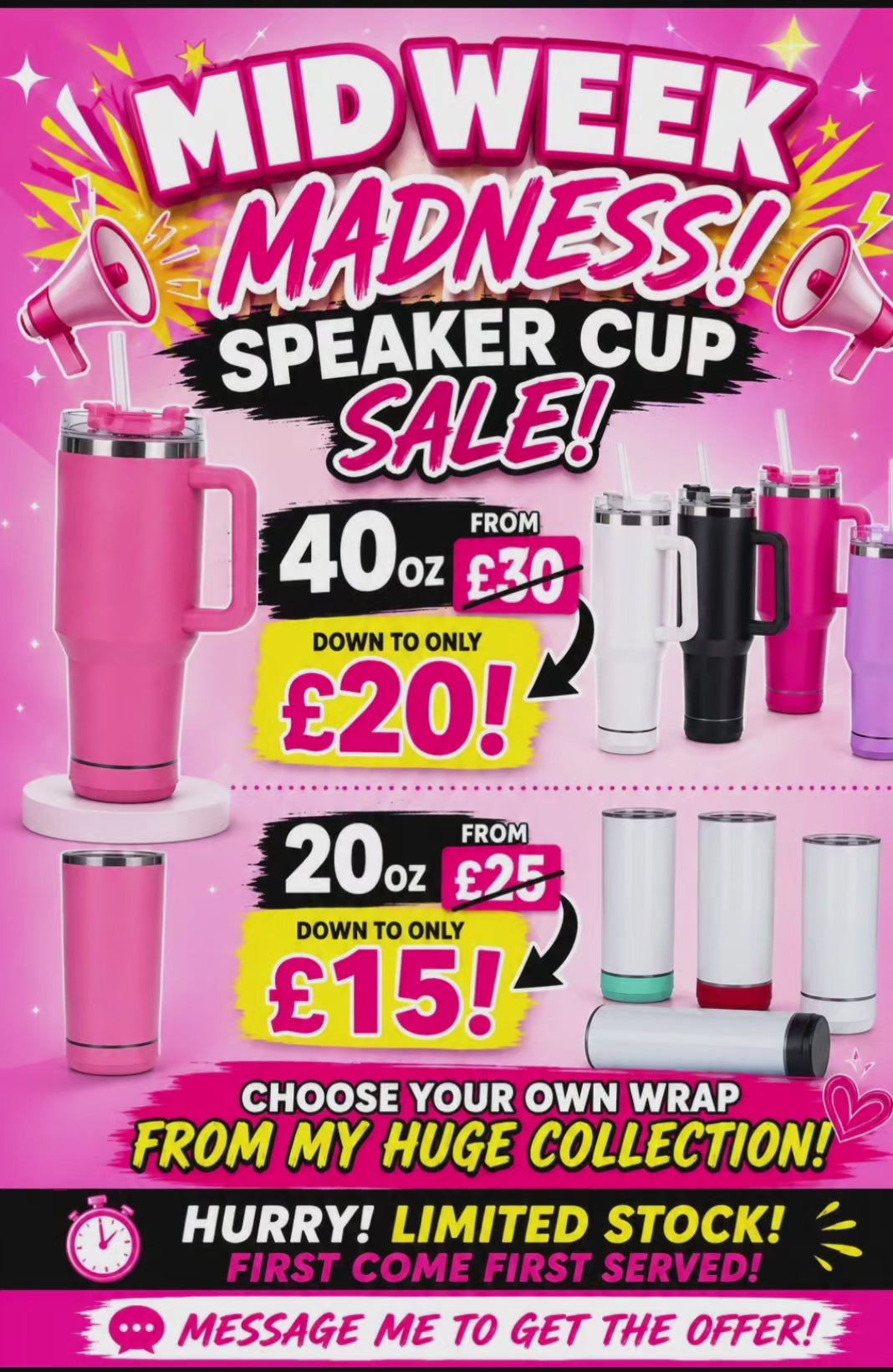 Speaker cup offer