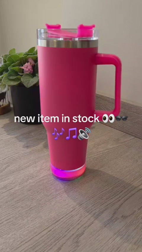 40oz stanley style SPEAKER tumbler