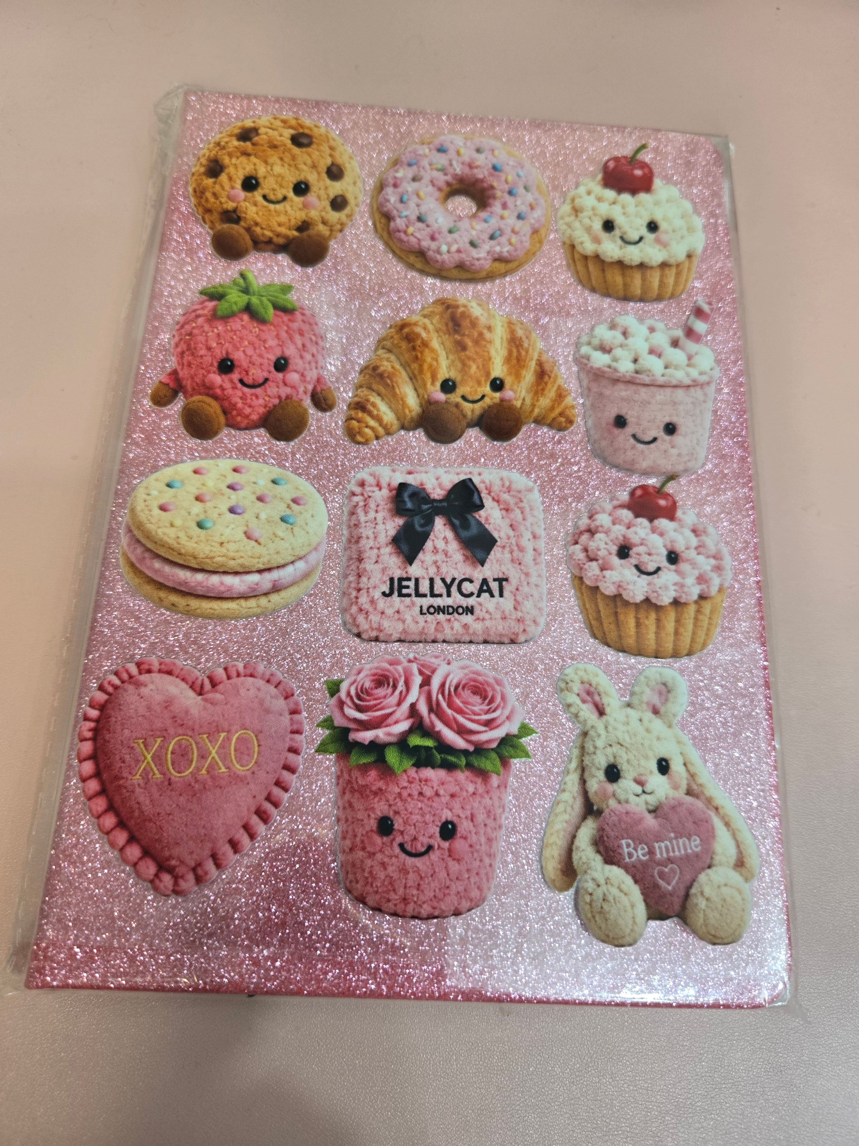 A5 Glitter notebook