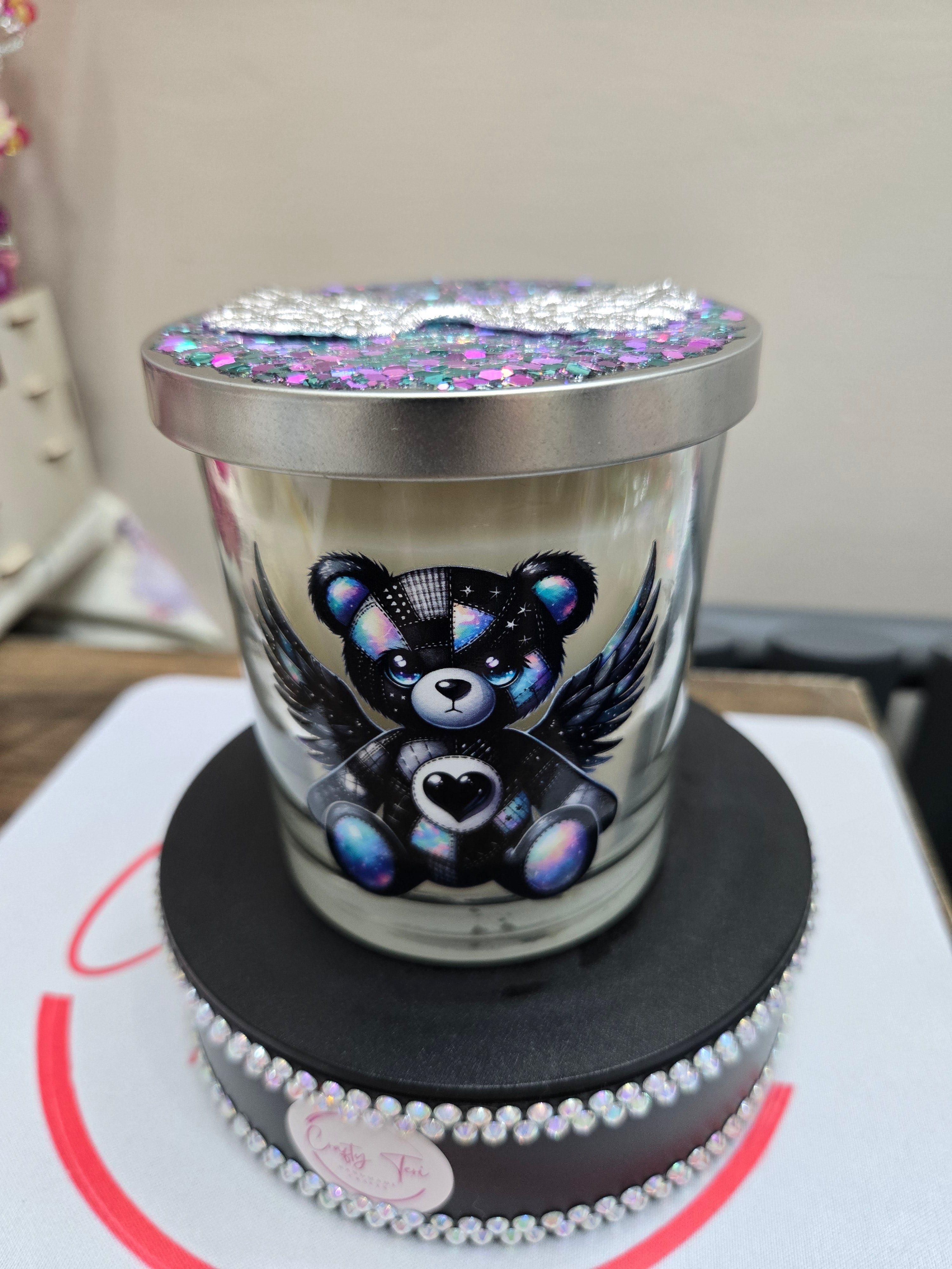 small decorated candles