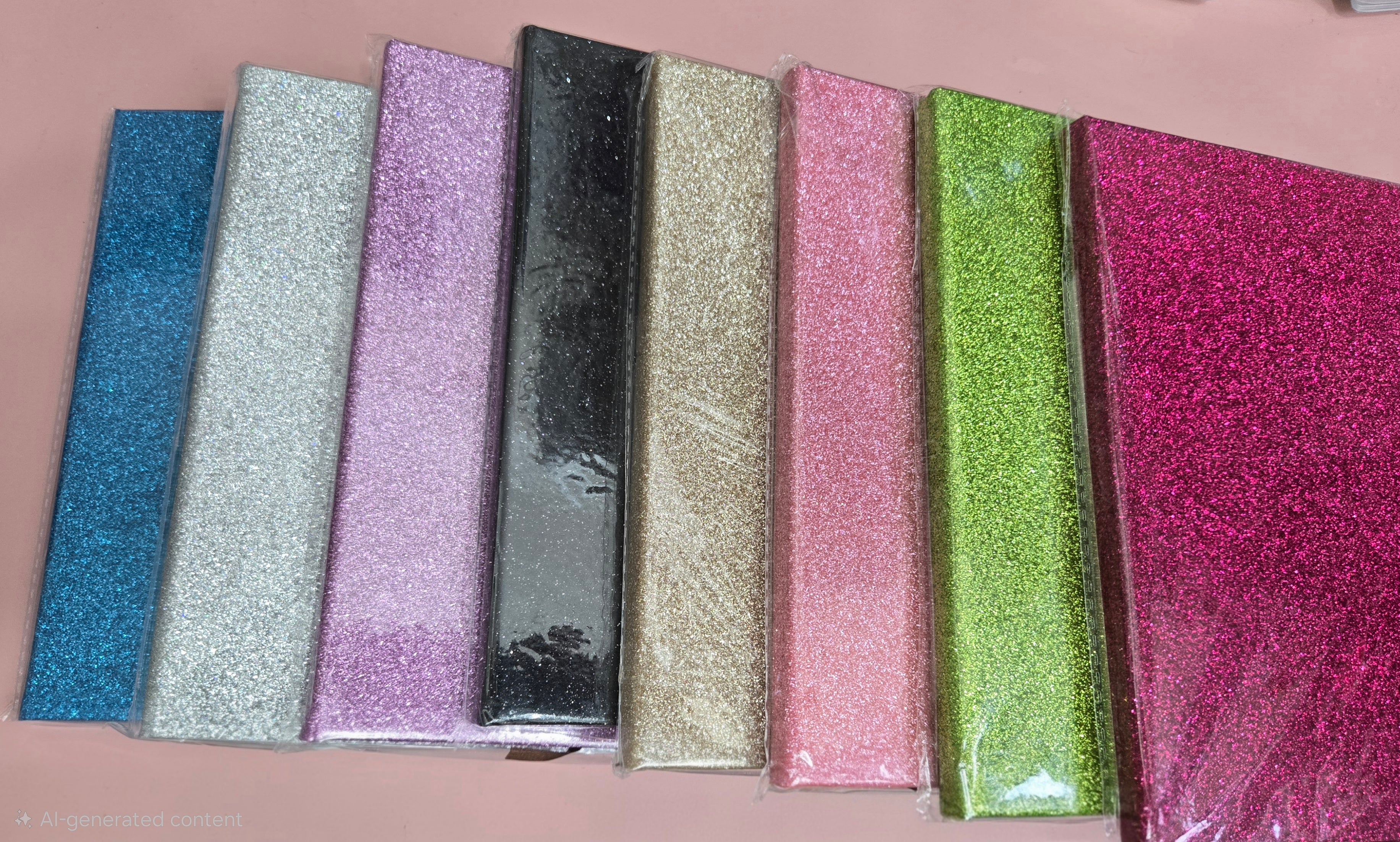 A5 Glitter notebook
