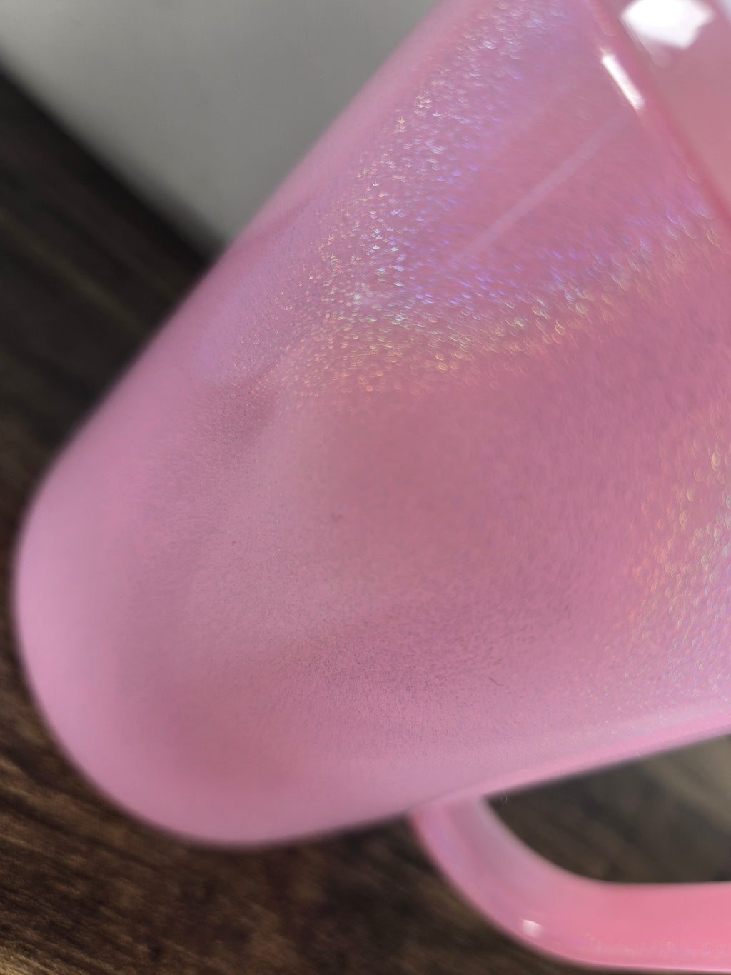 Shimmer glass mugs