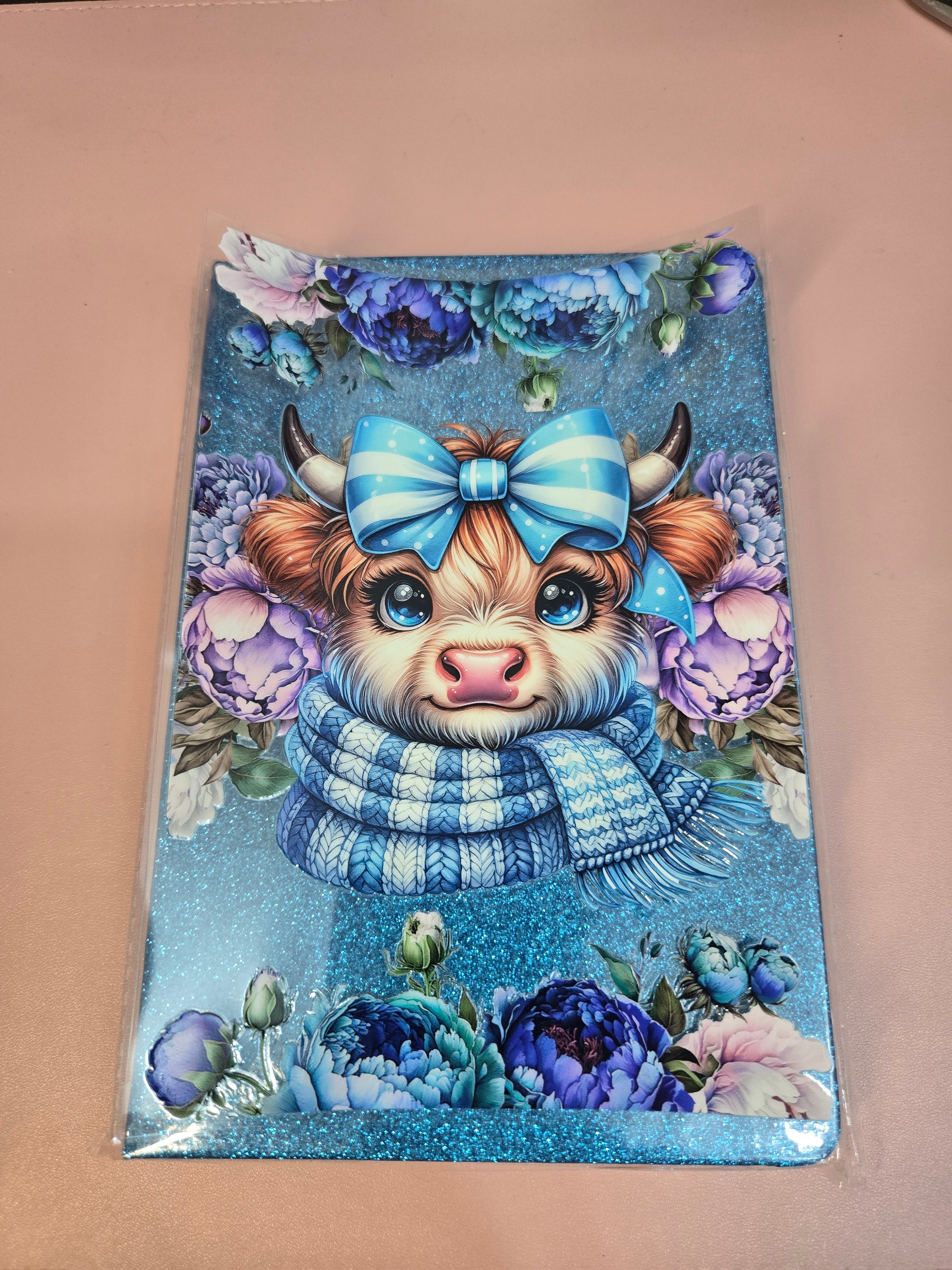 A5 Glitter notebook