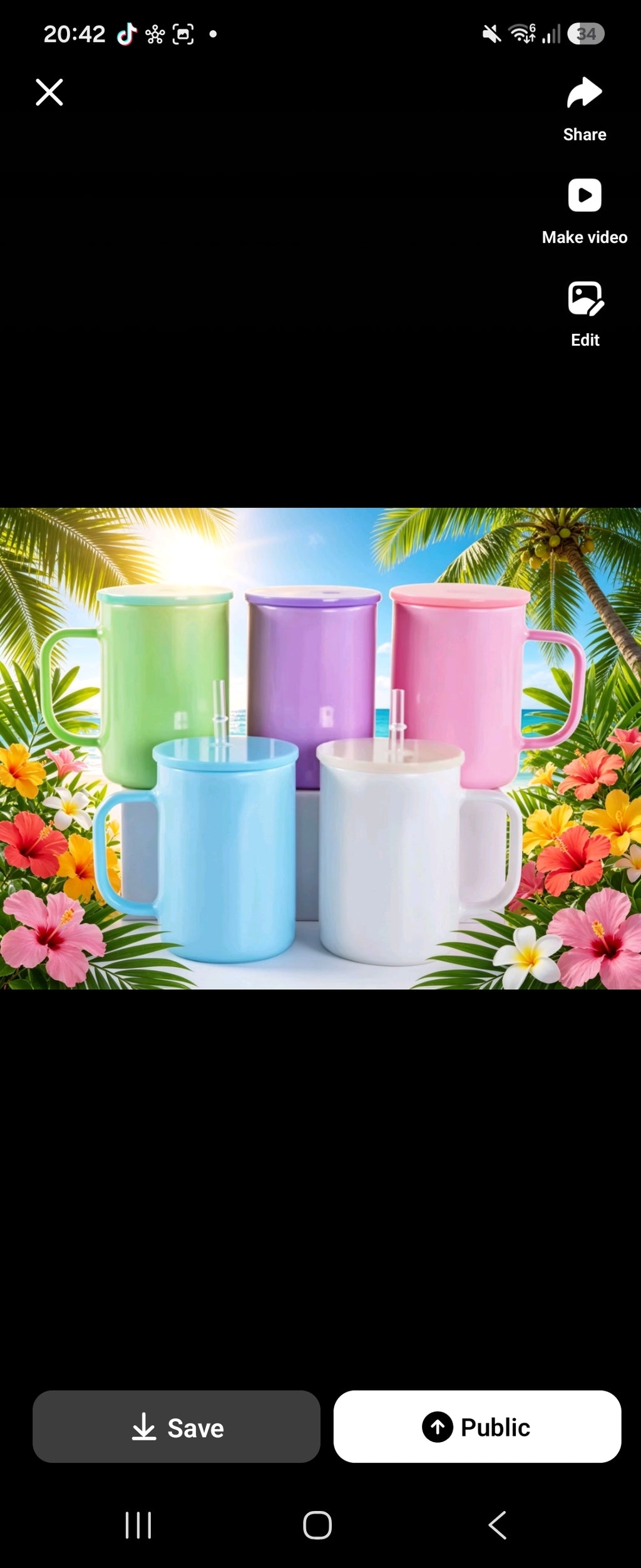 Shimmer glass mugs