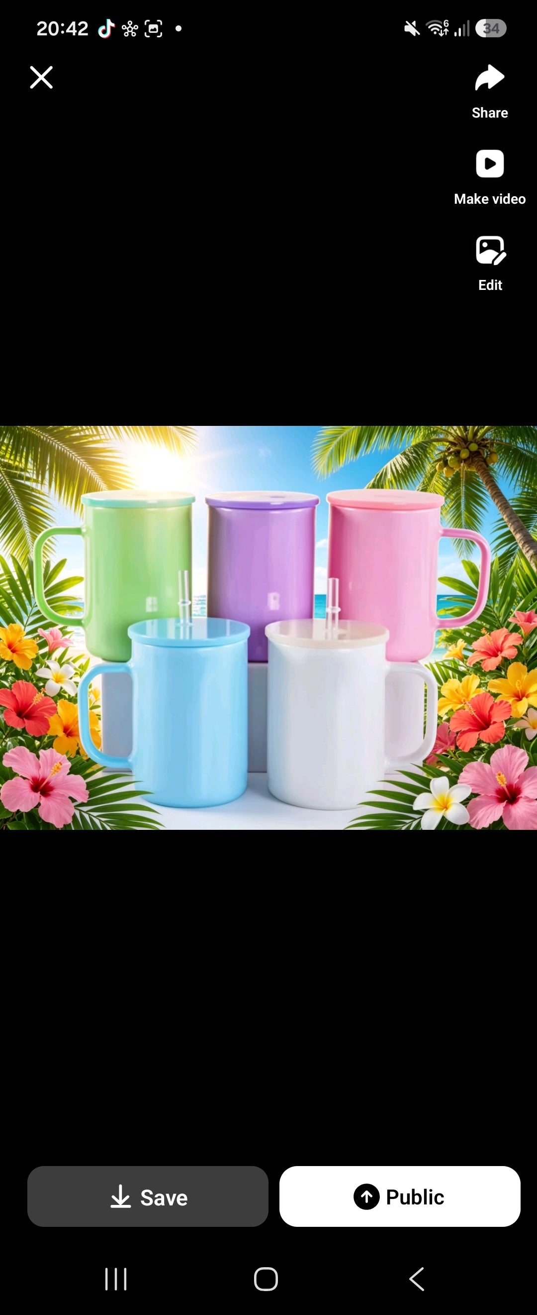 Shimmer glass mugs