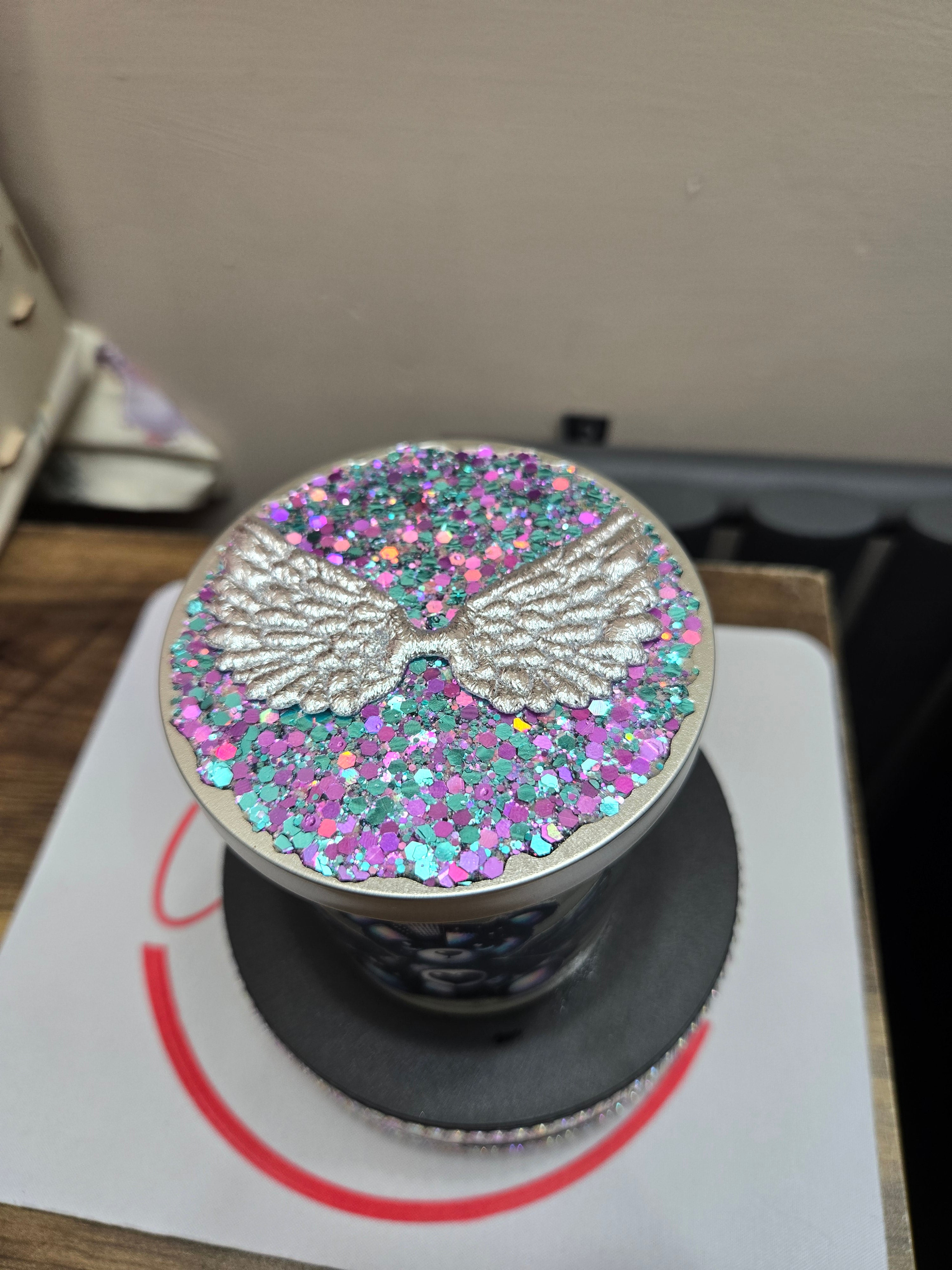 small decorated candles