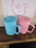 Shimmer glass mugs