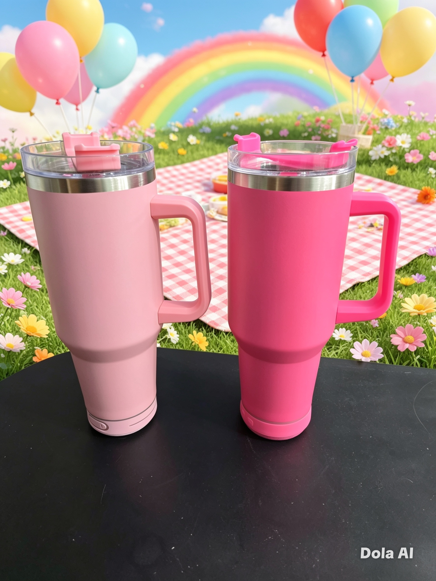 40oz stanley style SPEAKER tumbler